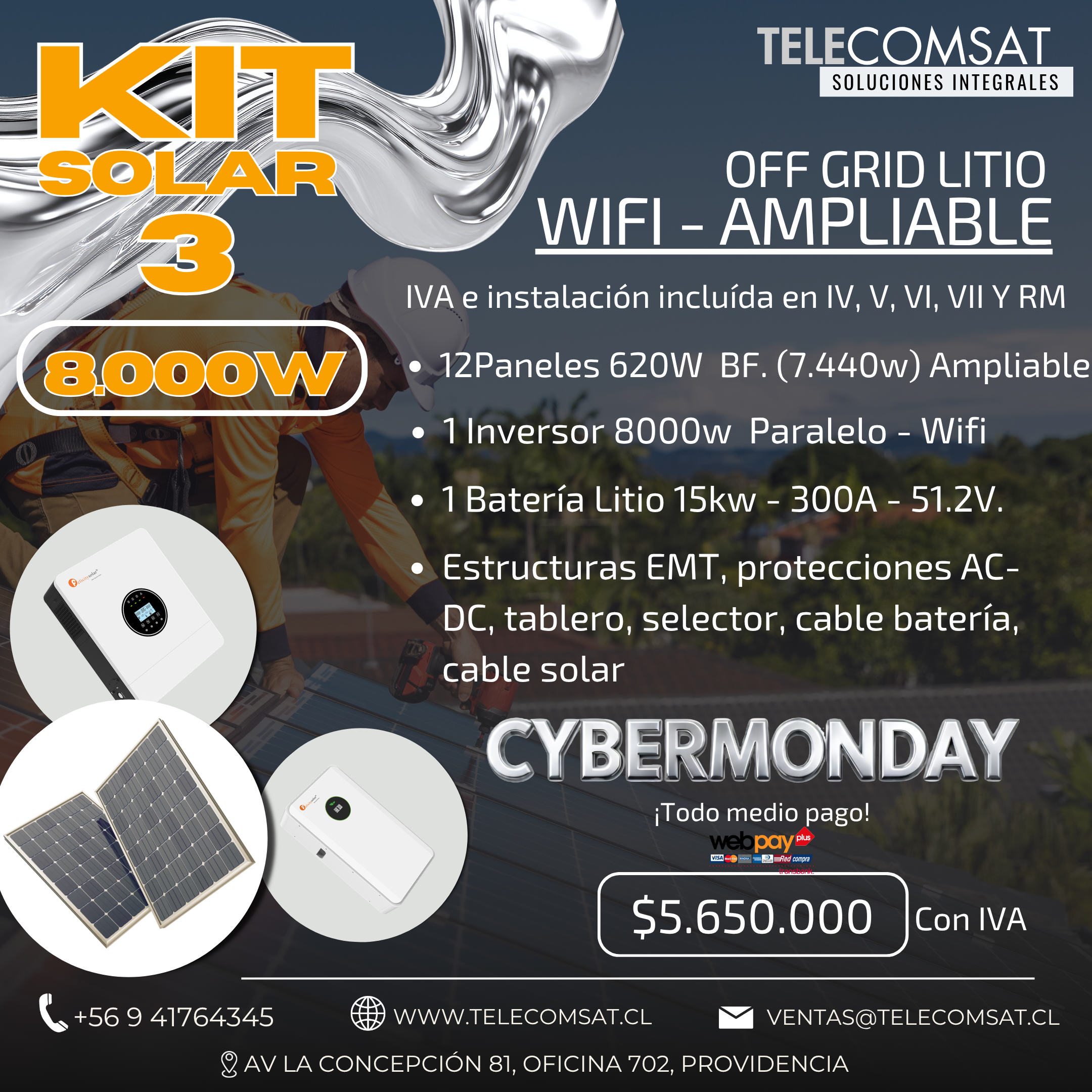Kit 8kW Plus Promoción
