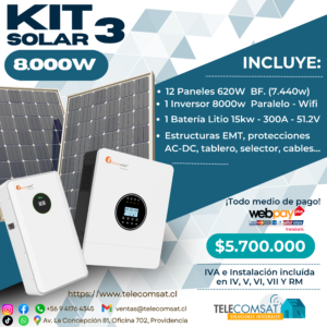 Kit 8kW Plus Promoción